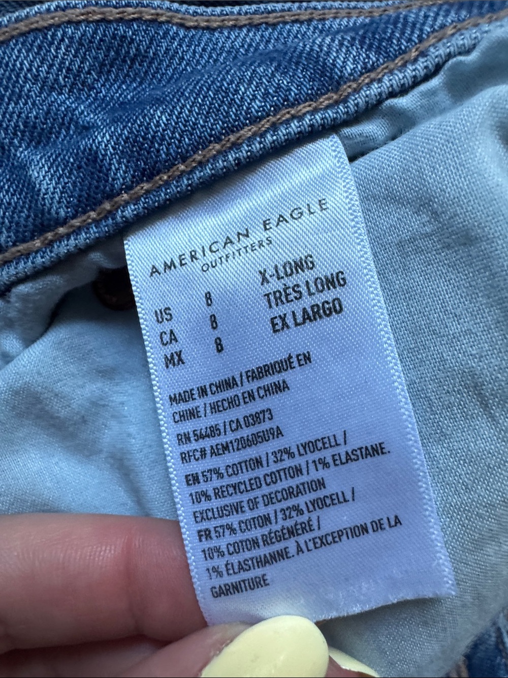 American Eagle Outfitters Classic Blue Denim Jeans - Picture 3 of 5